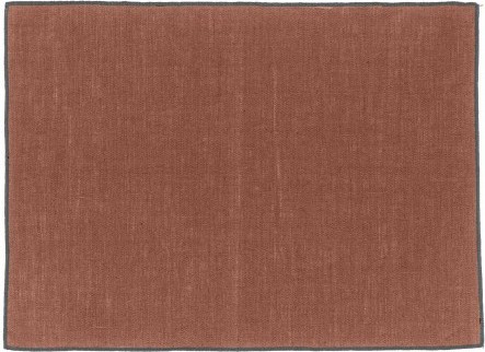 Set de table en lin enduit - Brique