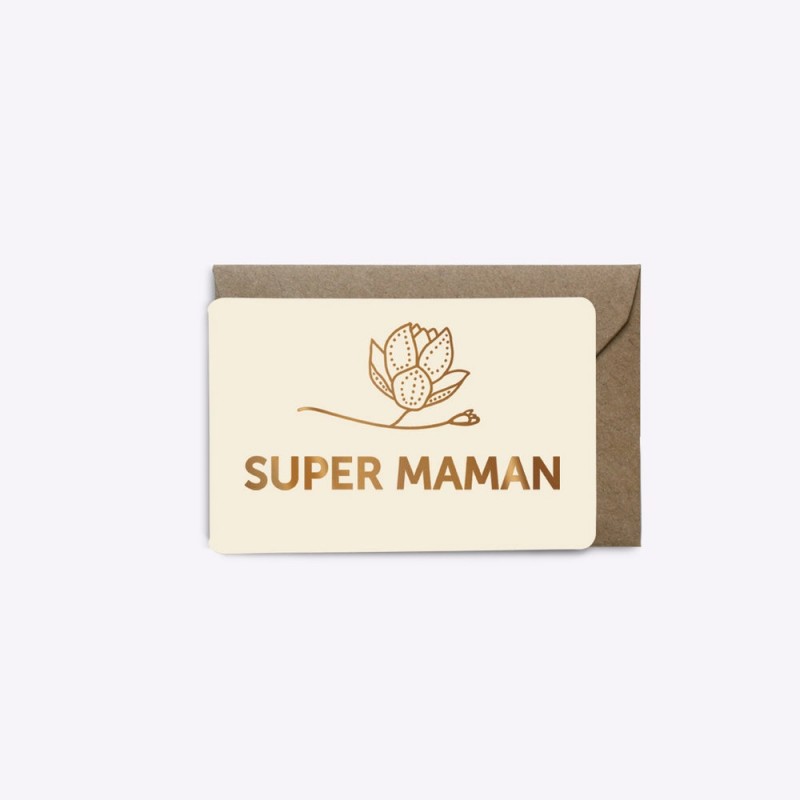 Mini-carte Super maman - Magnolia