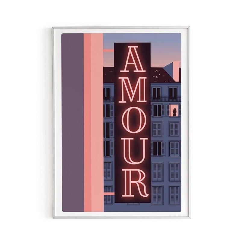 Affiche A3 - Hotel Amour