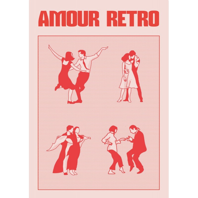 Affiche A3 - Amour rétro