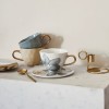 Tasse en porcelaine - Bleu/gris