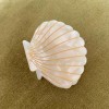 Barrette coquillage - Beige perle