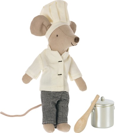 Souris Grand frère - Chef cuisinier et ustensiles