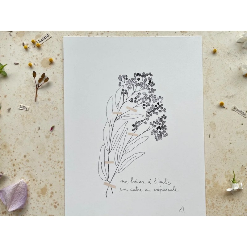 Mini affiche - Un baiser