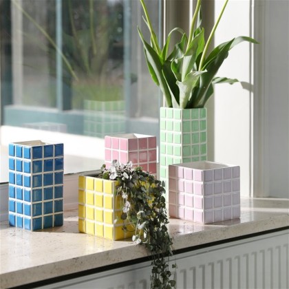 Vase mosaïque - Vert