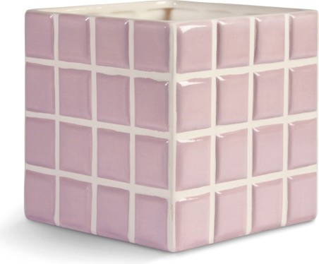 Cache pot mosaïque - Lilas