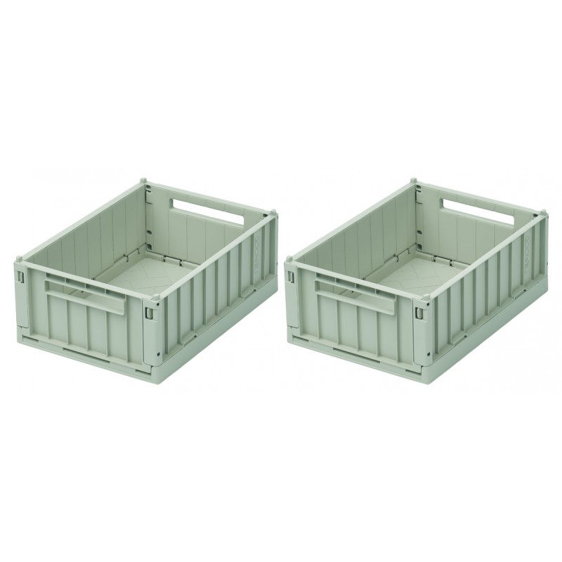 Set de 2 petites cagettes Weston - Vert clair