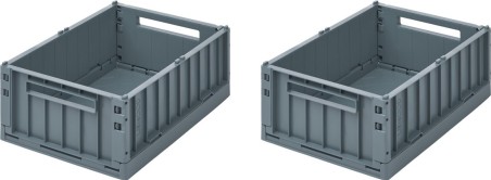 Set de 2 moyennes cagettes Weston - Bleu foncé