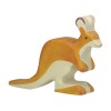 Figurine en bois petit kangourou - Holztiger